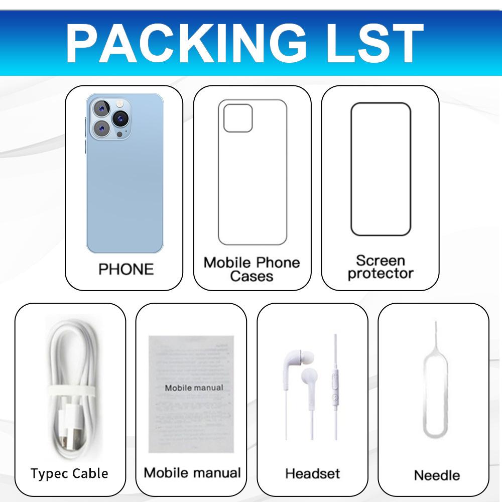 I15 ProMax 2025 HOT Original for Brand Smartphone 6.7 Inch New Full Screen 4G 5G Cell Phone 7800mAh Mobile Phones Global Version