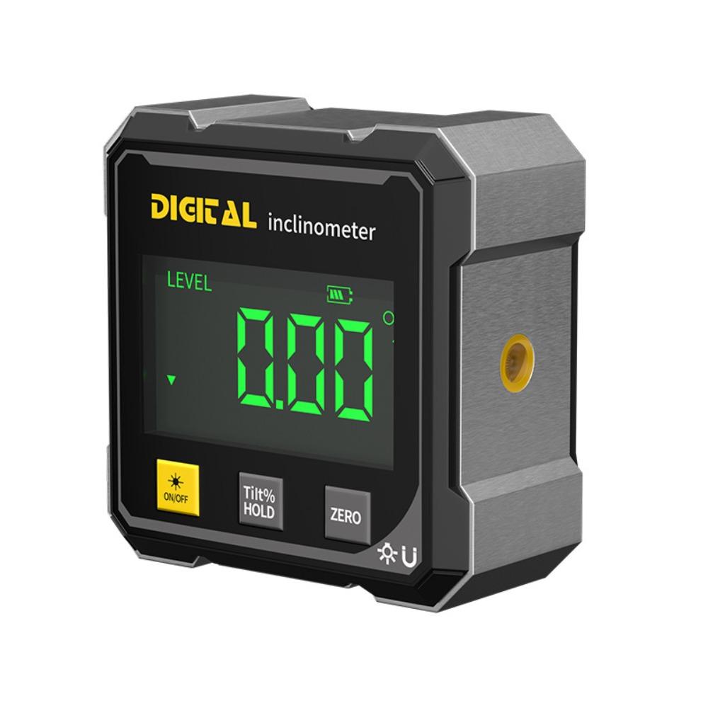 Digitalt display Vinkelmåler med fire sider Tiltvinkelboks Vinkelmåler Elektronisk vater Laser