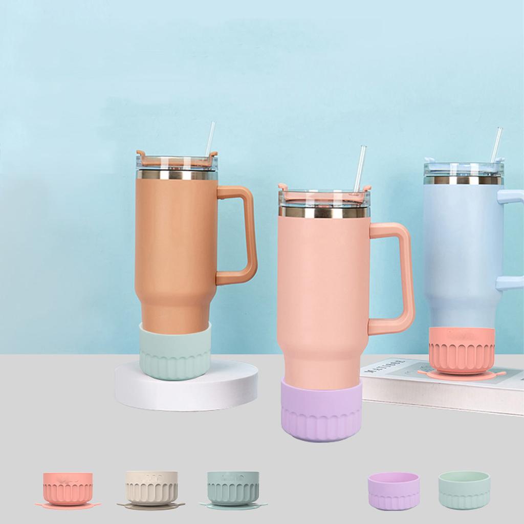 8cm Silicone Solid Color All-match Fashion Environmental  Space Cup Bottom