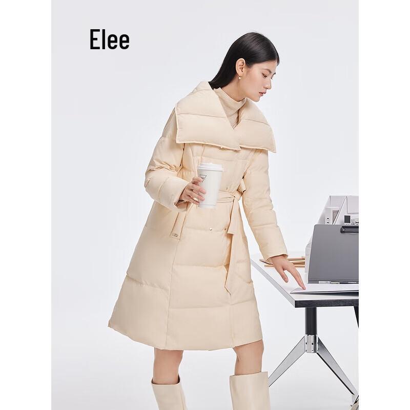 Elleci 2025 Einfache Lange Daunenjacke für Damen 6024201134