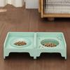 High Quality Pet Cube Cat Bowl Rack Dining Table Can Be Spliced Dog Ceramic Pet Bowl Water Food Leak Proof Neck Guard
