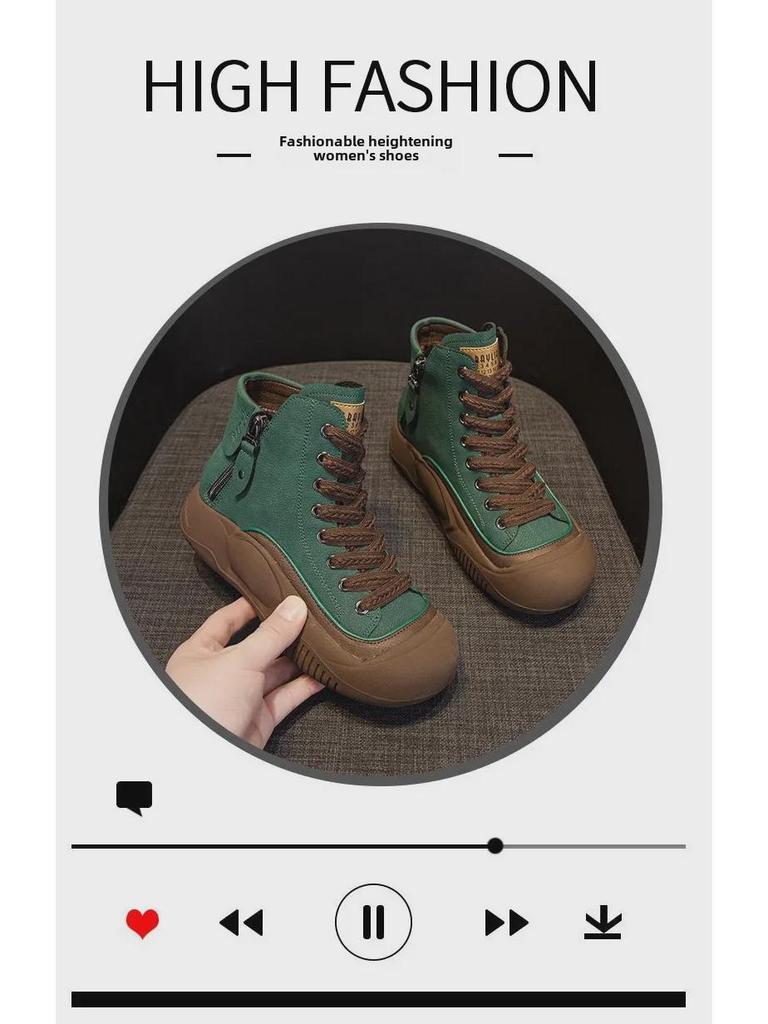 2025 Women's Retro-Inspired Lightweight Chunky Sneakers - Trendy, Height-Boosting Casual Footwear for Autumn