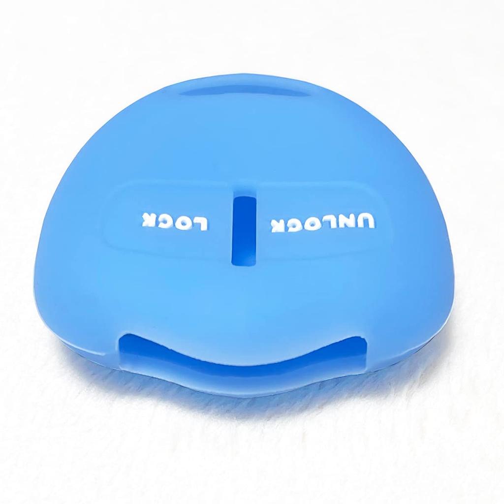 IKT Silicone Cover for Nissan/Mitsubishi Cars, 2 Buttons, Light Blue, Days, Days, Lukes, ek
