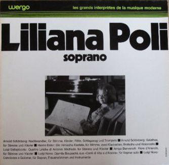 

LP Record LILIANA POLI - Soprano WER60051 WERGO 1970 Germany Classical Used