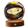 3D Crystal Ball Night Light Rechargeable Battery Soft Light Multifunction Crystal Ball Lamp with