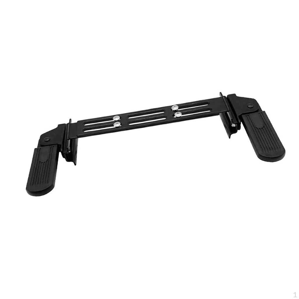 Electric Bike Front Footrest Foldable Pedal Adjustable Anti Slip Sturdy Universal Expandable Spare