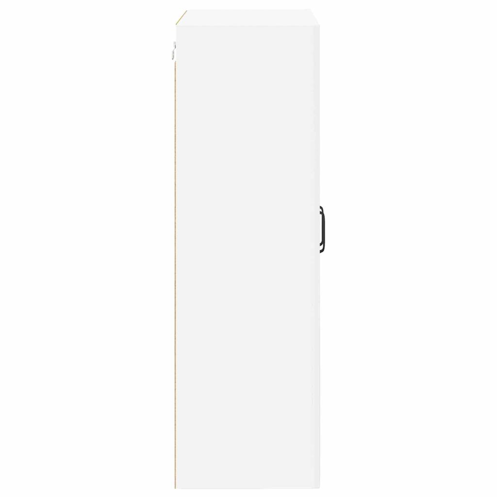 Wall Mounted Glass Cabinet PORTO White 60 x 31 x 100 cm Particleboard