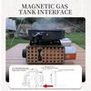 2000W Camping-Gaskocher Hohe Leistung Hohe Hitze Tragbarer Kassettenkocher Outdoor-Picknick Grill Kartenmagnetischer Herd Gas Tan
