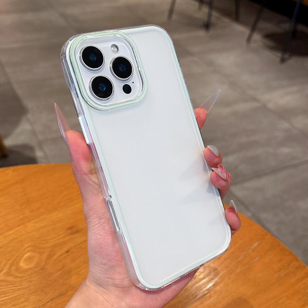 

2 in 1 Matte Translucent armor phone case for iPhone 16 15 14 13 12 11 Pro Max full shockproof hard bumper back cover For iPhone 16
