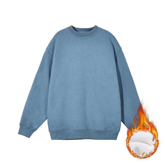 autumn winter cotton fleece warm Sweatshirt harajuku solid hoodies women men clothes thicken Long Sleeve UNISEX oversized hoodie