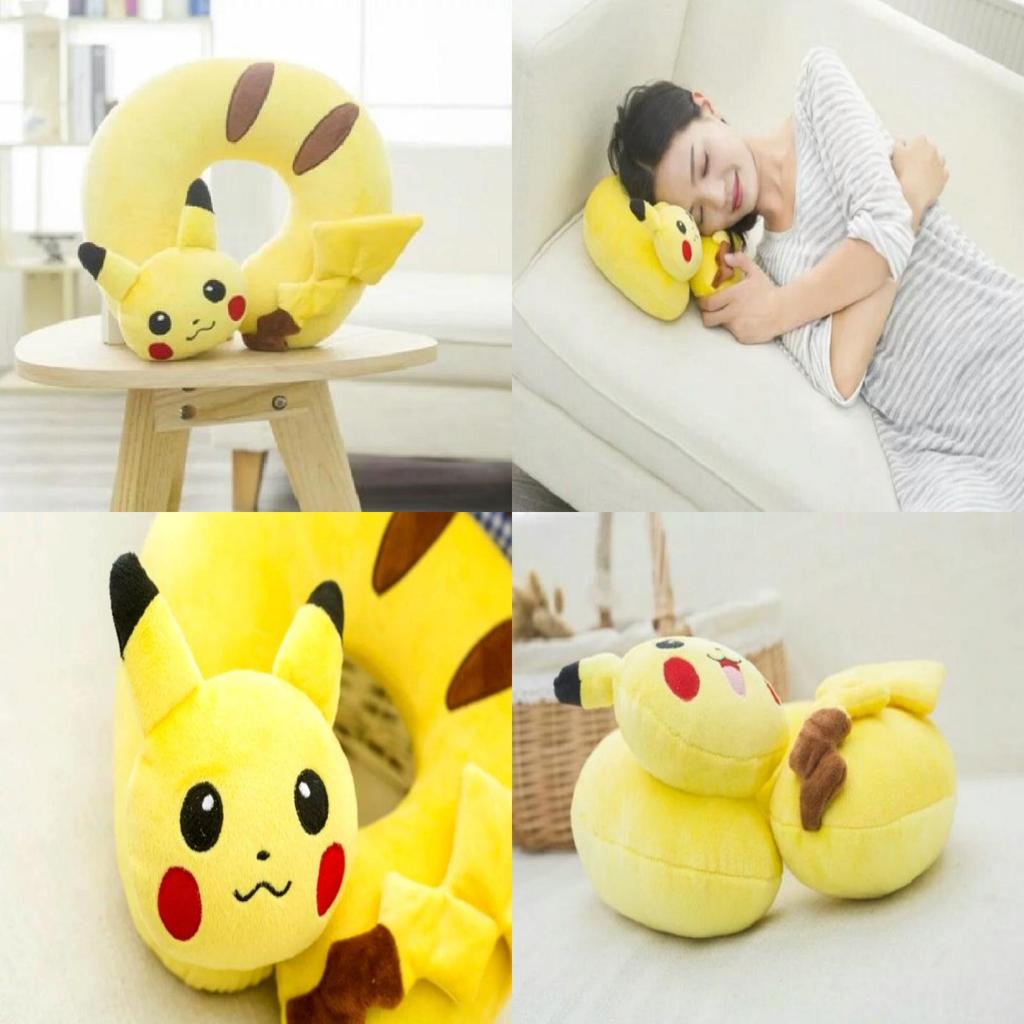 Pikachu U Shaped Neck Pillow For Travel And Rest With Logo Printing