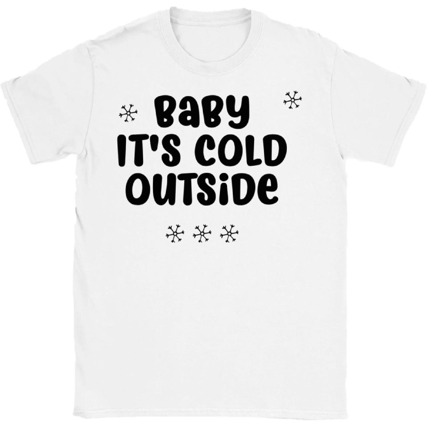 Funny Baby It s Cold Outside T-Shirt XXXXXL белый