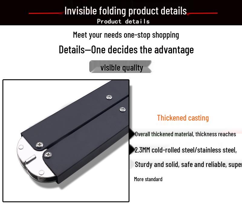 Mesa Multifuncional Dobrável Elevável com Acessórios de Ferragens Invisíveis