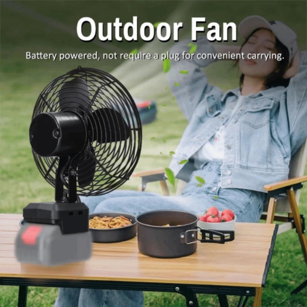 Wireless Design Rechargeable Fan Metal Construction Strong Wind Fan High Power Fan  Office Use