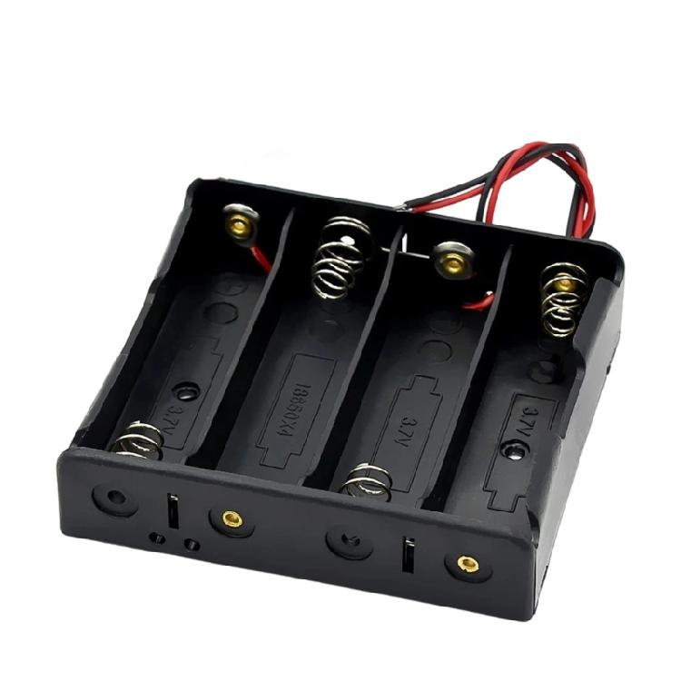 Heavy Duty 18650 Battery Holder Charging Case Featuring 1-4Cell Capacity & AntiOverheat Design For Maximums Safety