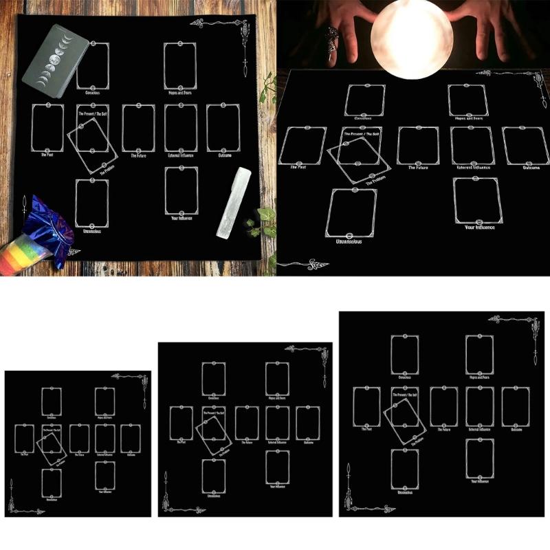 Tarots Tablecloth Rune Divinations Table Cover Astrology Oracles Board Game Mat