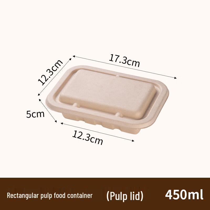 Disposable Rectangular Paper Takeout Boxes with Lids