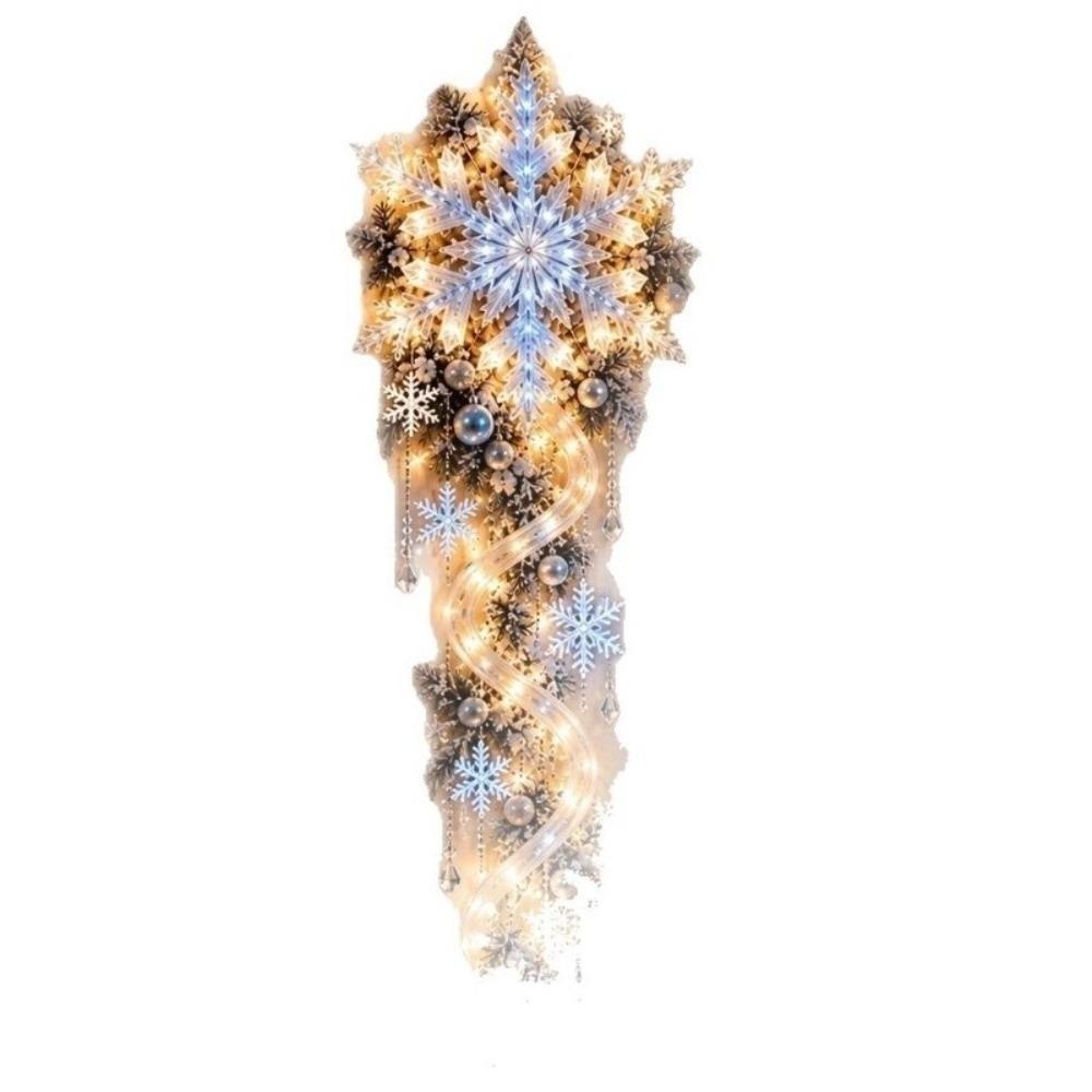 Lightweight Giant Snowflake Light Holiday Window Decorative Light Christmas Wall Window Entryway