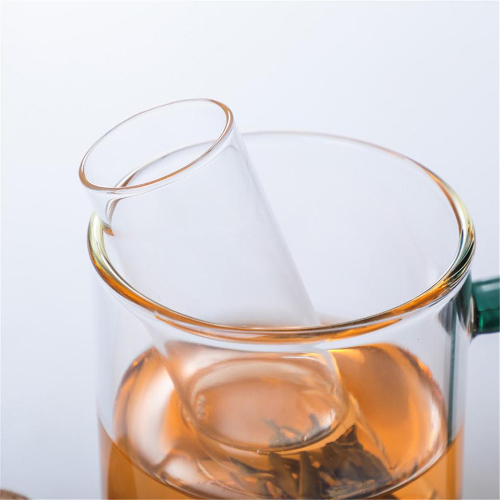 Tea Set Strainer with Cork Lid Mini Transparent Empty Filter Holder Design Heat-resistant Teaware Tools for Restaurant Shop