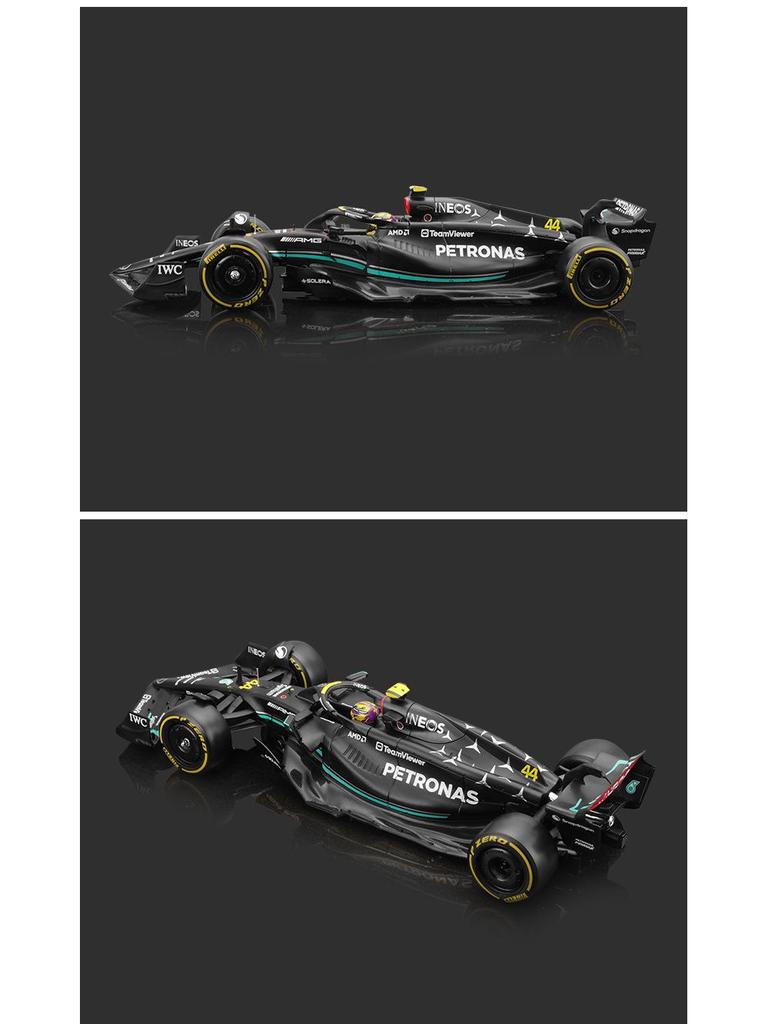 Bburago 1:24 2023 Mercedes W14 F1 Car Model - Lewis Hamilton Edition