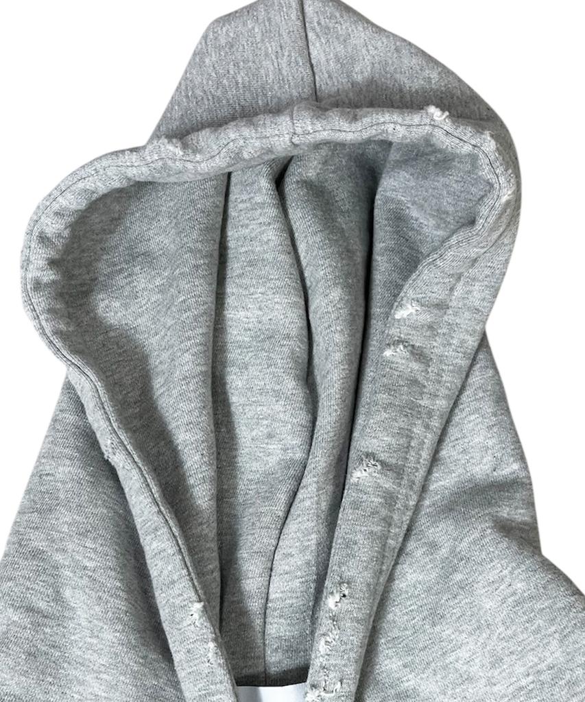Sk8Er Rock Camouflage 88 Damage Sweat Hood Zip-Up ((Melange Gray))