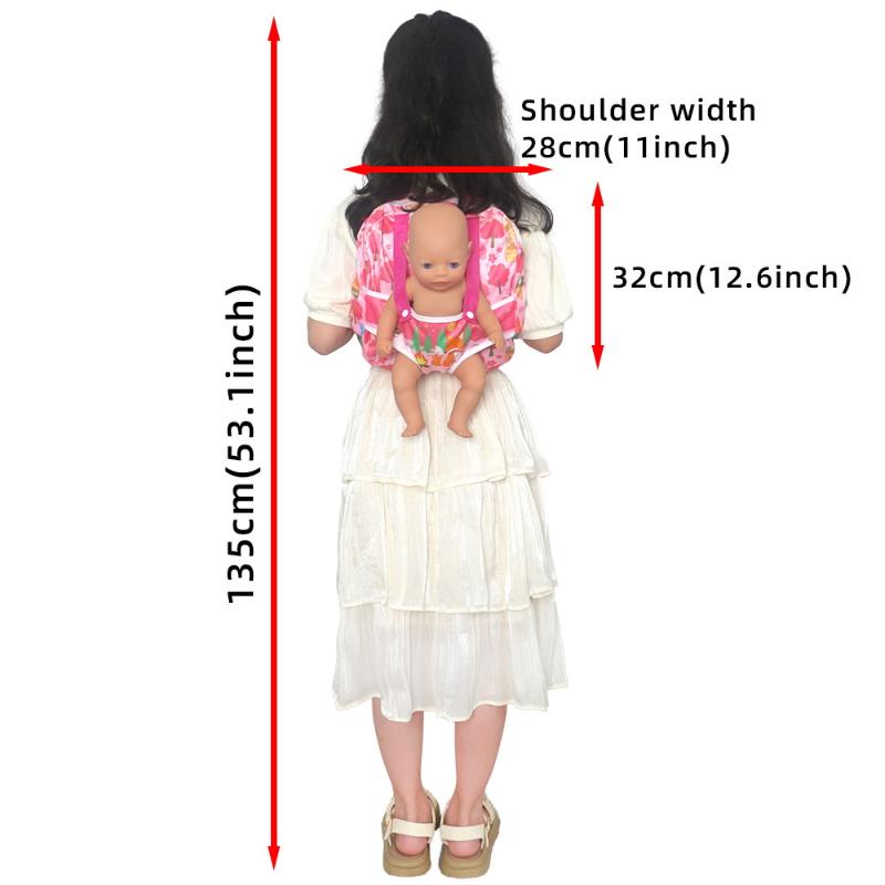New Carrier Backpack For 12/14/16/18 Inch Born Baby Doll, 30/35/40/25Cm Girl Dolls Out Going Holder