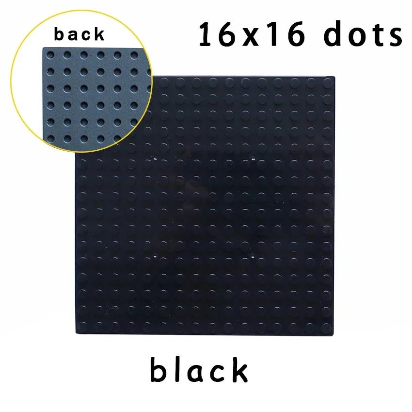 

Single sided Baseplates 16x16 Dots DO-IT-YOURSELF Building Blocks Brick 3867 6098 MY OWN CREATION Learning Assemblage Construction Playthings Ideal 1pcs чорний