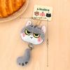 Cute Long-Tailed Kitten Plush Doll Pendant Cartoon Stuffed Doll Keychain Bag Charm Backpack Hanging Decoration Key Holder