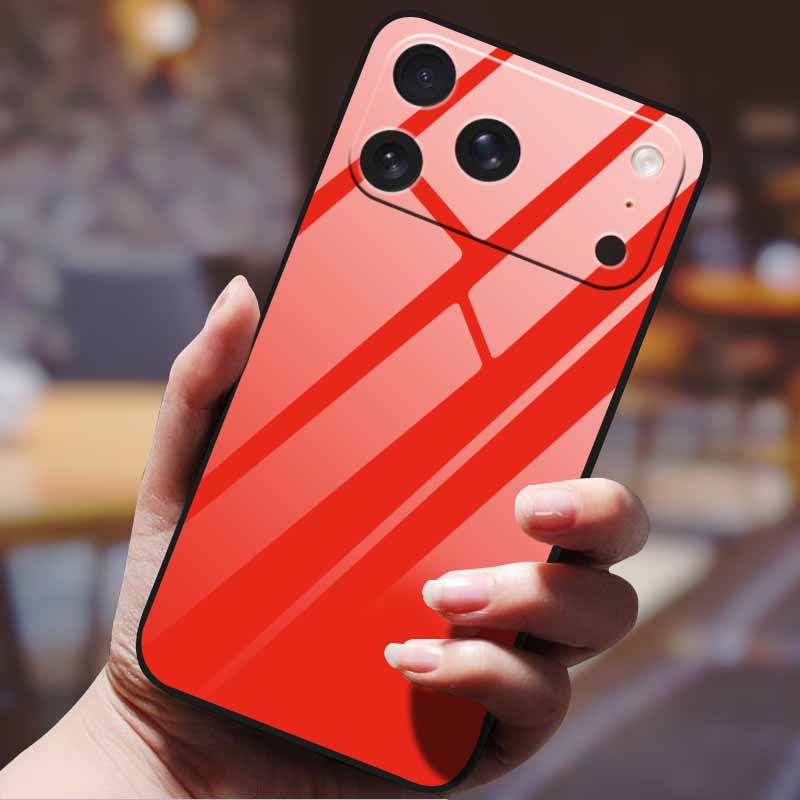 Gradient Phone Case for iphone 17  pro max iphone17 Air Tempered Glass Hard Back Cover for Apple iphone17pro Candy Color Pattern