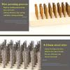 2pcs Heavy-Duty Copper Wire Brush Set-Effective Brush with Sturdy Handle for Paint Scrubbing Removing Unfinished Metal Etc