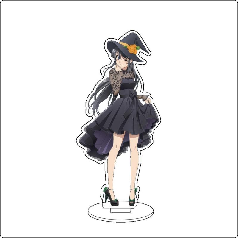 

Anime Rascal Does Not Dream of Bunny Girl Senpai Acrylic stand standing Figure Sakurajima Mai Cute Desk Decor Cake Topper Gifts 15 cm