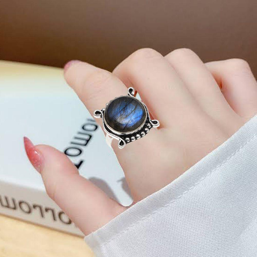 Labradorite Gemstone Handmade Silver Jewelry  "7"