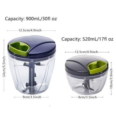 1 Vegetable Cutting Machine, Multifunctional Garlic Grinder, Vegetable and Fruit Chopper, Manual Grinder, Kitchen Tool