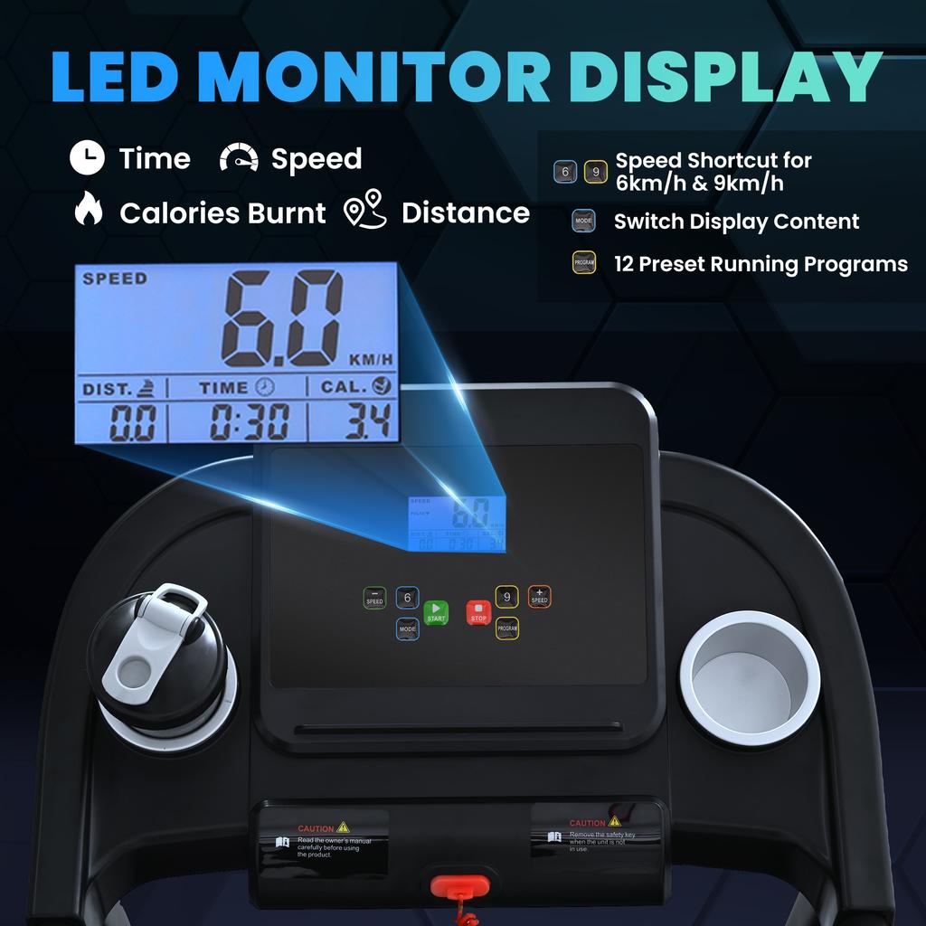 Treadmill Electric Motorised Running Machine W/ LED Display
