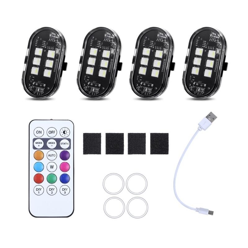 LED Warning Light Set with Wireless Remote For Personalization Waterproof Anti Vibration Strobe Light Easy Installation