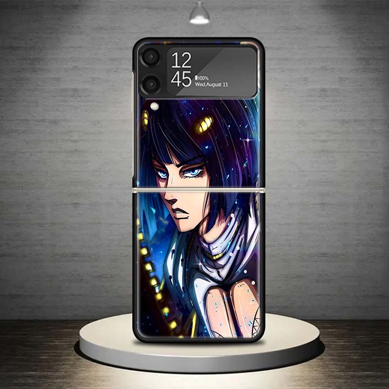 JoJo Adventure Bruno Buccellati Phone Case For Samsung Galaxy Z Flip 7 6 5 4 3 5G Shockproof Cover Z Flip7 Flip6 ZFlip5 Flip3 Fl