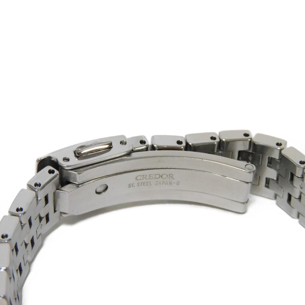 Used 10391 CREDOR Signo GSTE873/1E70-0CR0 7975 Diamond Bezel Quartz Women's from Japan AUTHENTIC