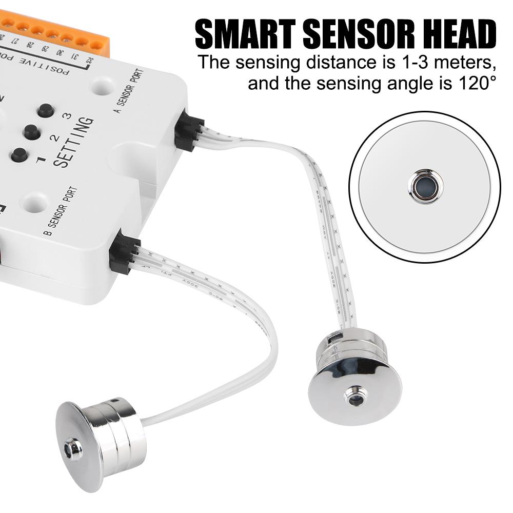 32 Channels DC12V/24V Ladder Night Light Stair LED Motion Sensor Light Prevent Short Circuit Controller