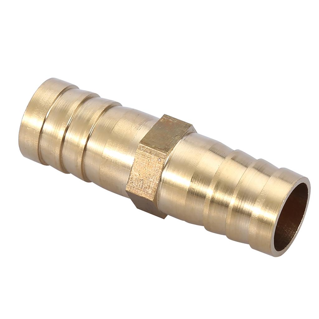 Conector de țeavă drept cu 2 căi, cu ghimpat din alamă, fiting de joncțiune 681012141620 mm