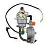 Generator Repair Carburetor Assembly with Gas Solenoid Wire and Hose, Die-Cast Metal Replacement Part for Regular Gas Operation Use