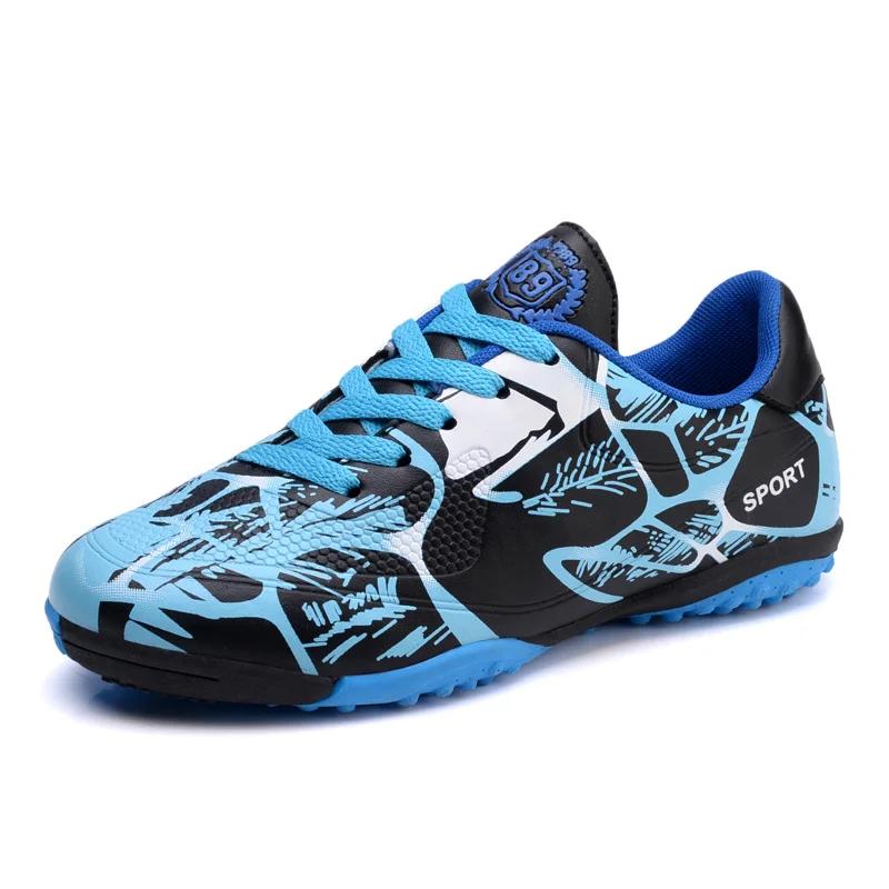 Childrens Soccer Shoes for Boy Indoor Turf Training Outdoor Sports Fast Football Shoes Society Cleats Football Boots for Kids
