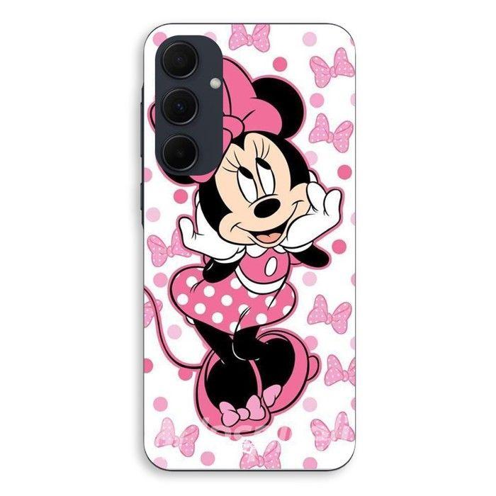 Cover per telefono - MANIACASE - Samsung galaxy A55 - Silicone - Minnie Mouse - Rosa rosa