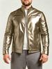 European and American men's stand-up collar PU leather jacket slim jacket jacket fashion business motorcycle style leather jacket
