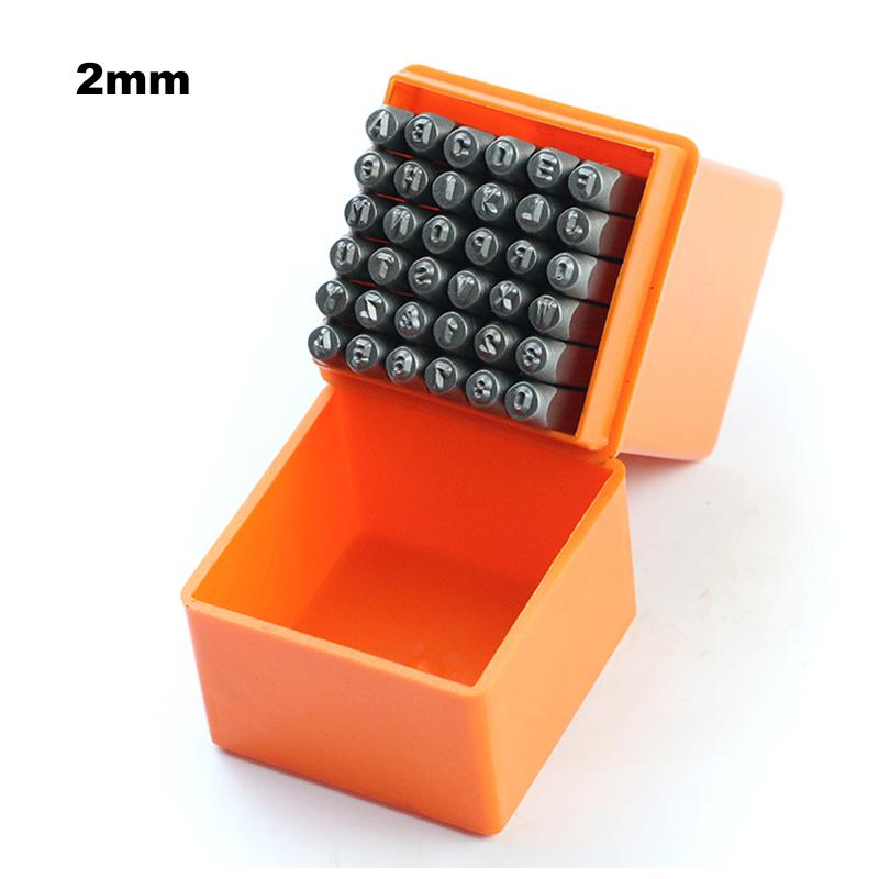 36 Pcs Stainless Steel Letter Number Alphabets Stamps Punch Set Hardened Metal Leather Craft Embossing Handmade Carving Tool Kit