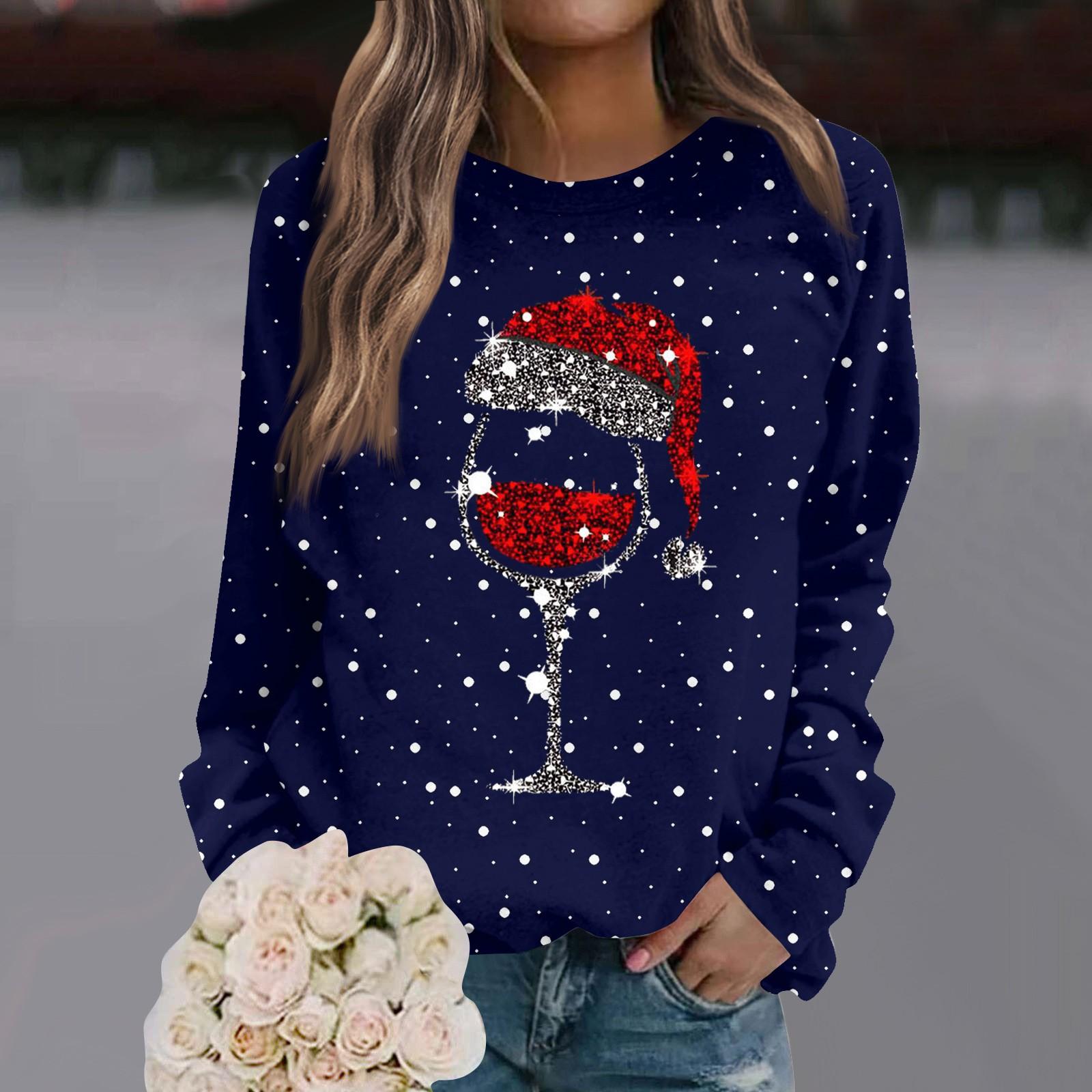 

Женская толстовка повседневная с круглым вырезом и длинными рукавами свободный удобный топ S тёмно-синий