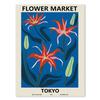 Flower Market Wall Art Decoration Colourful Spring Flowers Canvas Painting Abstract Living Room Room Poster Home Decoration