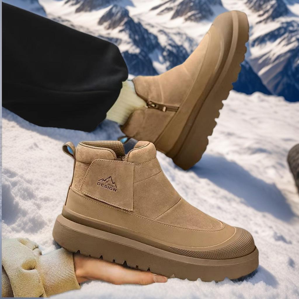 Winter Boots for Men Add Velvet Men's Sneakers Soft and Comfortable Sports and Leisure Wear-resistant Non-Slip New Ankle Boots