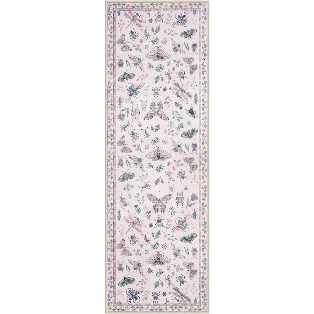 

Corridor Carpet Long Runner Rug Green Insect Mat Leaf Carpets Soft Machine Washable Floor Mat Hallway Home Decoration Rugs 50x160cm