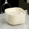 Plastic Fruit Plate White Spitting Bone Dish Household Sauce Dish  Dinning Table
