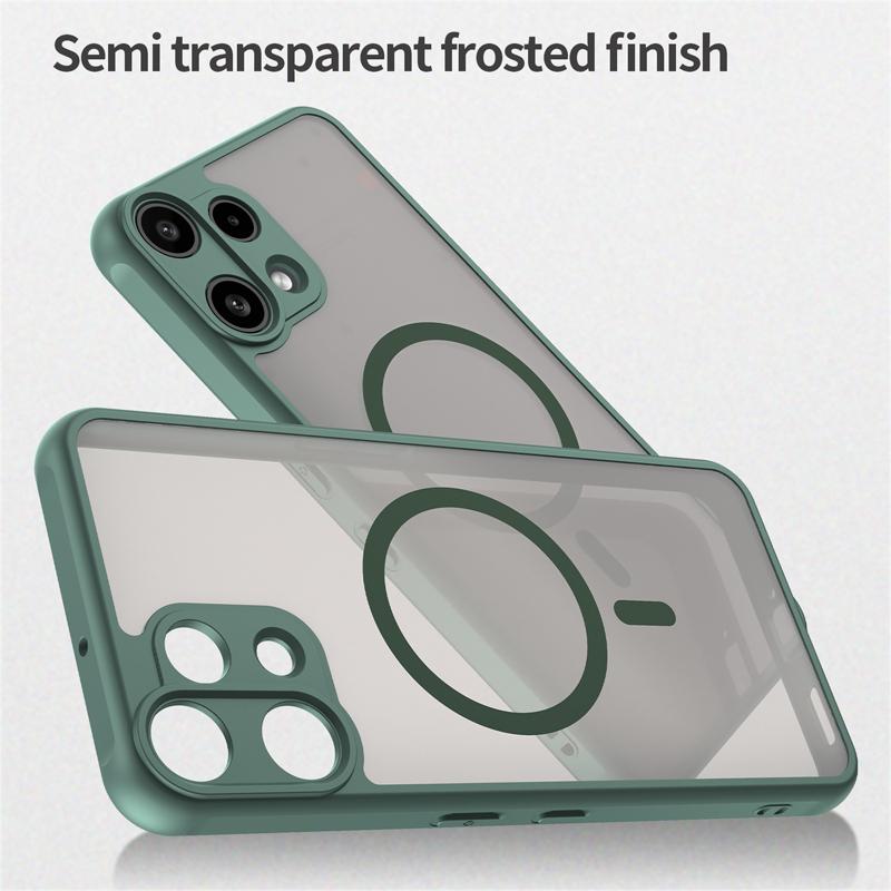 

For Nothing Phone 3A Lite Case Semi-Transparent Frosted Matte PC+TPU Anti-fingerprint Translucent Cover for NothingPhone 3a Lite Nothing Phone (3a) Lite